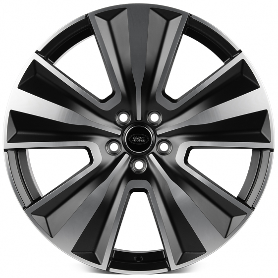 Кованые диски H260126O SKILL SL837-CS443 22 J9.5 ET42.5 5x120 72.6 чёрный матовый + полированные спи: Фото 1