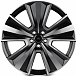 Кованые диски H260126O SKILL SL837-CS443 22 J9.5 ET42.5 5x120 72.6 чёрный матовый + полированные спи