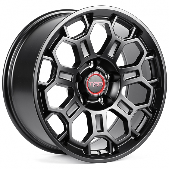 Литые диски 82189 TRD FA672-CT524 20 J9 ET12 5x150 110.1 чёрный матовый: Фото 4