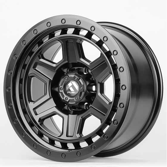 Литые диски 80152 FUEL JT185-7-DS185 17 J9 ET0 6x139.7 110.1 чёрный матовый: Фото 7