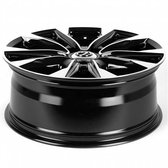 Литые диски 81828 Lexus IV-869-DS375 21 J8.5 ET45 5x150 110.1 чёрный глянцевый + полированные спицы: Фото 7