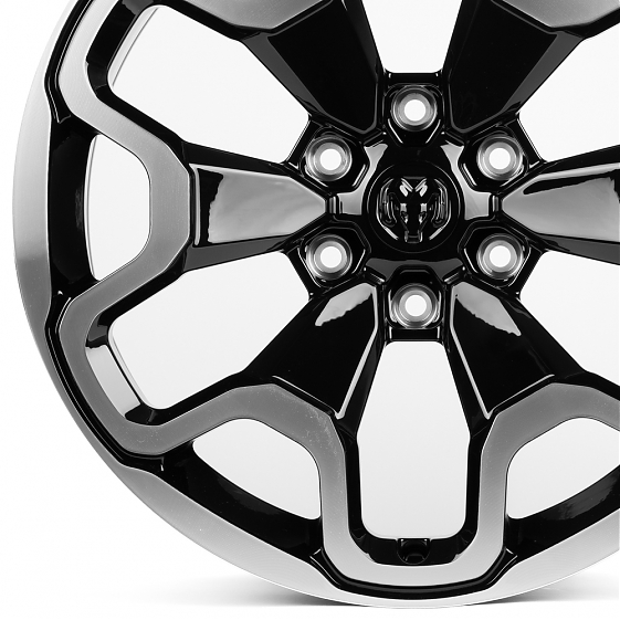 Кованые диски H231115E SV212-SV306 20 J9 ET19 6x139.7 77.8 чёрный глянцевый + полированные спицы: Фото 2
