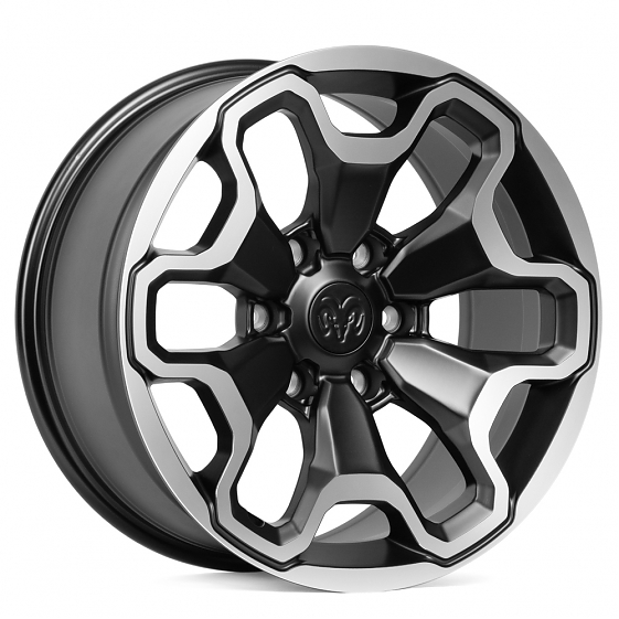 Кованые диски 230212A SKILL SV306-DS218 20 J9 ET19 6x139.7 77.8 чёрный + полированные спицы: Фото 2