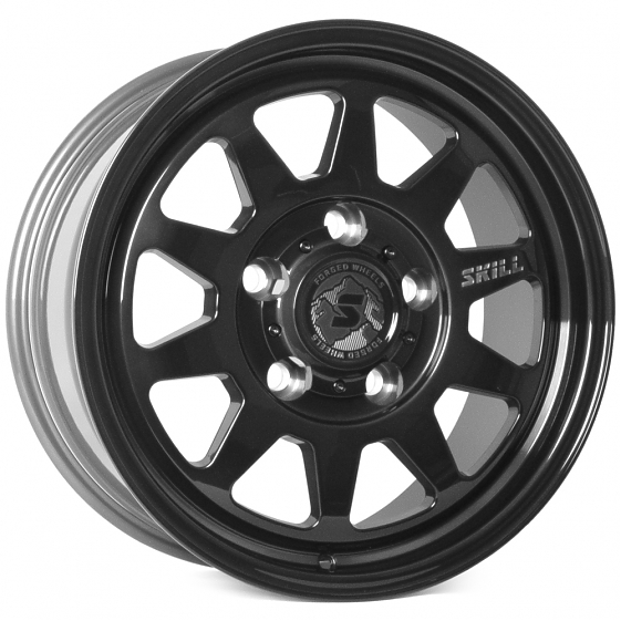 Кованые диски H250225D SKILL SV516-SV420 18 J8.5 ET35 5x150 110.1 графит глянцевый + полировка + лак: Фото 4