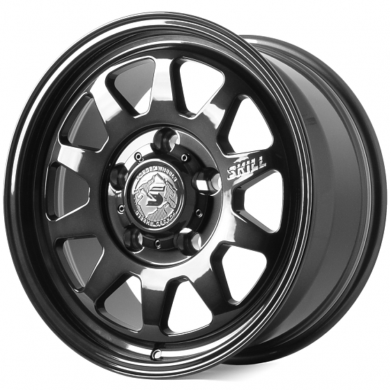 Кованые диски H250225D SKILL SV516-SV420 18 J8.5 ET35 5x150 110.1 графит глянцевый + полировка + лак: Фото 5