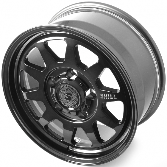 Кованые диски H250225D SKILL SV516-SV420 18 J8.5 ET35 5x150 110.1 графит глянцевый + полировка + лак: Фото 6