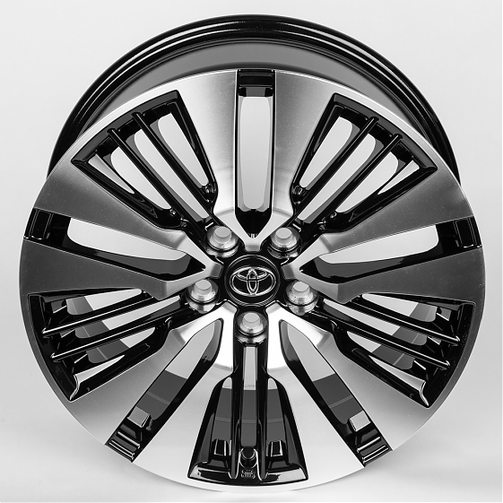 Литые диски 80292 Toyota ZT839-FG440 18 J7.5 ET40 5x114.3 60.1 чёрный + полированные спицы: Фото 3