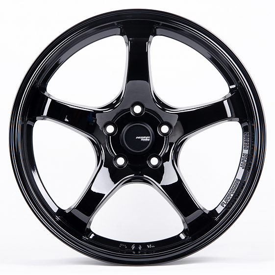 Литые диски 80799 Advan 1783-SK164 18 J8.5 ET35 5x114.3 73.1 чёрный глянцевый: Фото 1