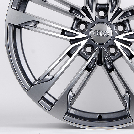 Литые диски 80866 Audi 5565X-SB406 19 J8.5 ET35 5x112 66,45 графит + полированные спицы: Фото 2