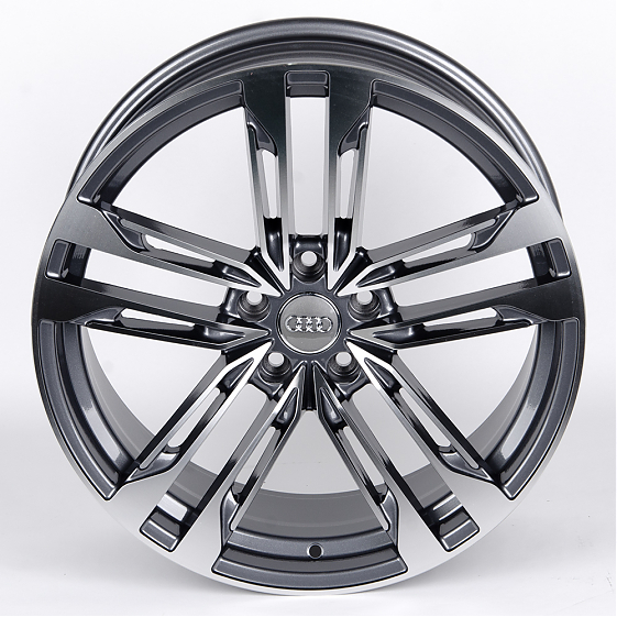Литые диски 80866 Audi 5565X-SB406 19 J8.5 ET35 5x112 66,45 графит + полированные спицы: Фото 3