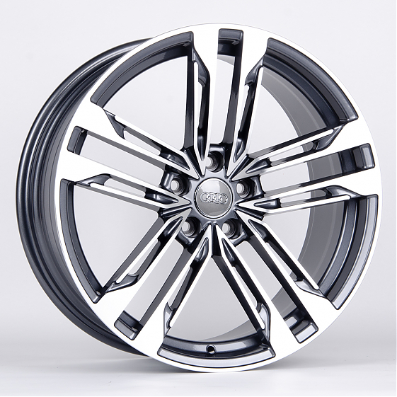 Литые диски 80866 Audi 5565X-SB406 19 J8.5 ET35 5x112 66,45 графит + полированные спицы: Фото 4
