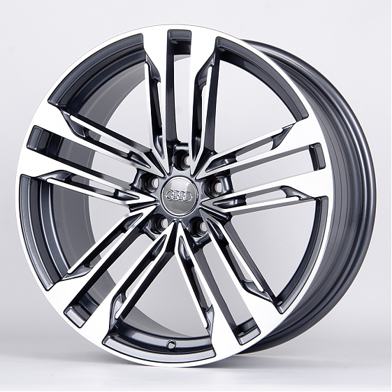 Литые диски 80866 Audi 5565X-SB406 19 J8.5 ET35 5x112 66,45 графит + полированные спицы: Фото 5