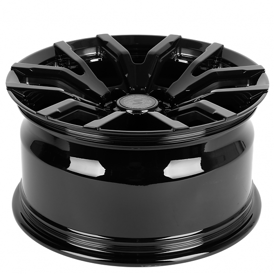 Кованые диски H231127Y SKILL SL508-CS236 17 J9 ET0 6x139.7 106.1 чёрный глянцевый: Фото 6