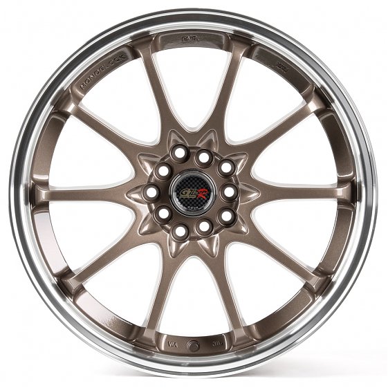 Литые диски 80797 Rays 1637-SL051 18 J8 ET40 5x100/5x114.3 73.1 бронза + полированный обод: Фото 1