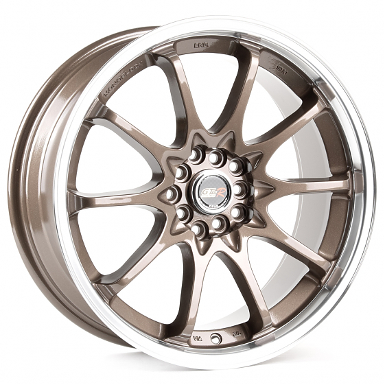 Литые диски 80797 Rays 1637-SL051 18 J8 ET40 5x100/5x114.3 73.1 бронза + полированный обод: Фото 6