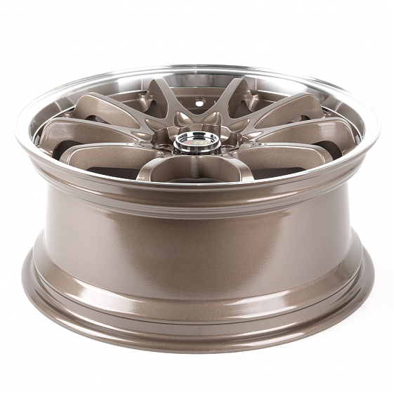 Литые диски 80797 Rays 1637-SL051 18 J8 ET40 5x100/5x114.3 73.1 бронза + полированный обод: Фото 7