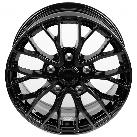 Кованые диски H250924W SKILL SL509-CS381 18 J8.5 ET40 5x150 110.1 чёрный глянцевый + полировка + тём: Фото 3