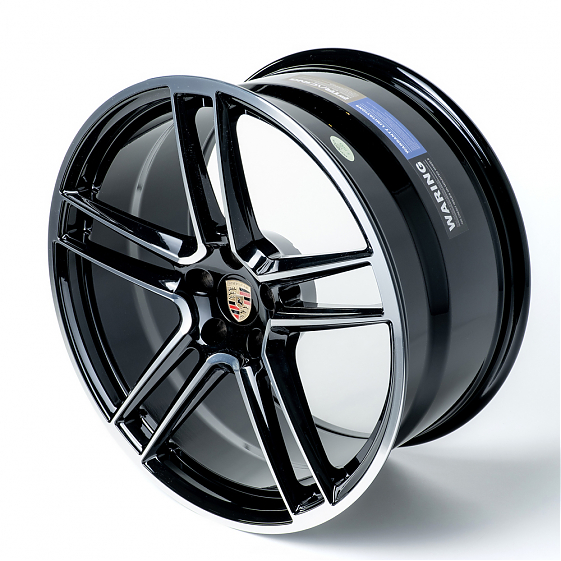 Кованые диски 230612UF SL553-SB418 20 J9 ET26 5x112 66.5 чёрный + полированные спицы: Фото 6