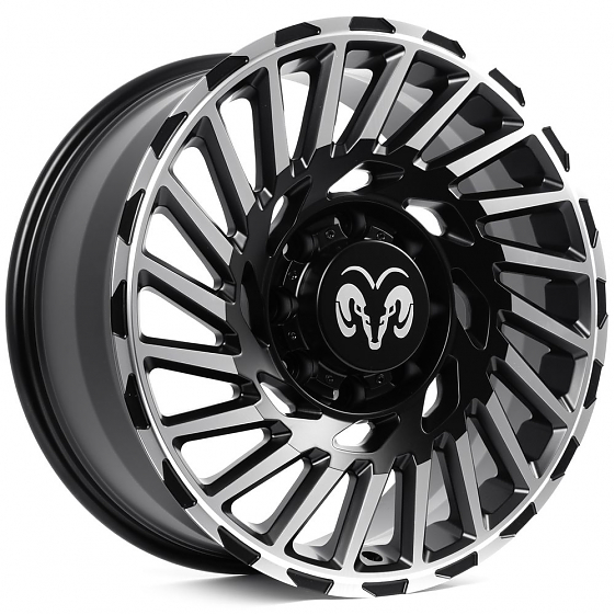 Кованые диски H250919H SKILL SV093-CS412 20 J9 ET29 8x165.1 121.3 чёрный матовый + полированные спиц: Фото 6