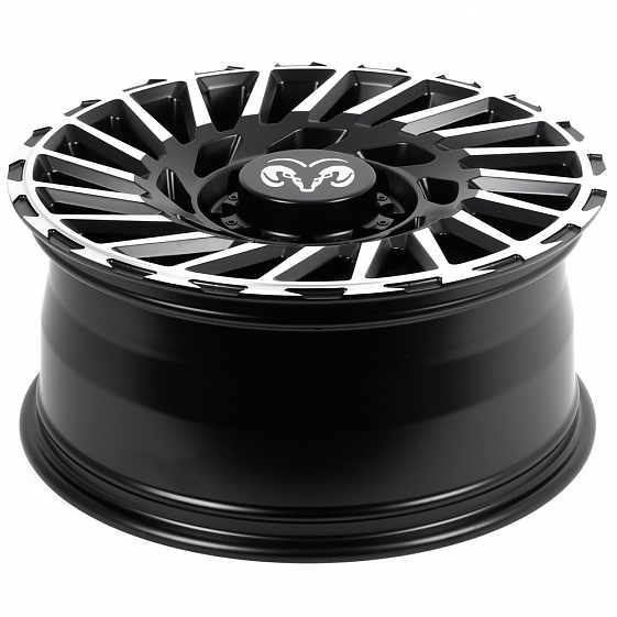 Кованые диски H250919H SKILL SV093-CS412 20 J9 ET29 8x165.1 121.3 чёрный матовый + полированные спиц: Фото 7