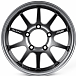Литые диски 82517 Rays 13173-FG421 16 J6.5 ET0 5x139.7 108.1 чёрный матовый + полированный обод + тё