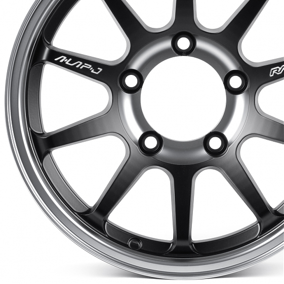 Литые диски 82517 Rays 13173-FG421 16 J6.5 ET0 5x139.7 108.1 чёрный матовый + полированный обод + тё: Фото 2