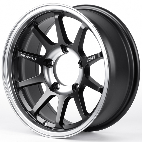 Литые диски 82517 Rays 13173-FG421 16 J6.5 ET0 5x139.7 108.1 чёрный матовый + полированный обод + тё: Фото 5