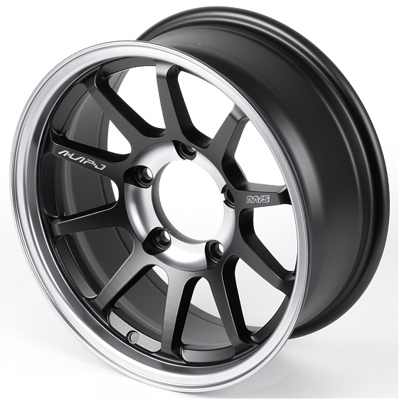 Литые диски 82517 Rays 13173-FG421 16 J6.5 ET0 5x139.7 108.1 чёрный матовый + полированный обод + тё: Фото 6