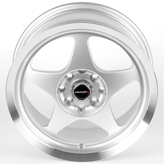 Литые диски 82174 Nismo 5868F-CT456 15 J6.5 ET35 4x100/4x114.3 73.1 серебро + полированный обод: Фото 3