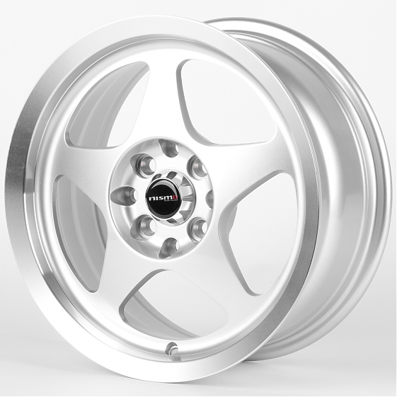Литые диски 82174 Nismo 5868F-CT456 15 J6.5 ET35 4x100/4x114.3 73.1 серебро + полированный обод: Фото 5