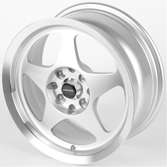 Литые диски 82174 Nismo 5868F-CT456 15 J6.5 ET35 4x100/4x114.3 73.1 серебро + полированный обод: Фото 6