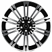 Кованые диски H260126N SKILL SL368-CS443 22 J9.5 ET42.5 5x120 72.6 чёрный глянцевый + полированные с
