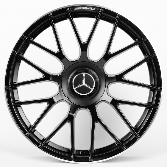 Литые диски 81162 Mercedes-Benz XL808-SV296 19 J9.5 ET43 5x112 66.6 чёрный матовый + полированный об: Фото 1