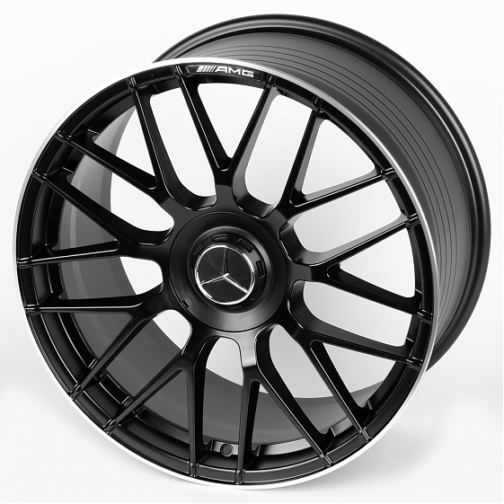 Литые диски 81162 Mercedes-Benz XL808-SV296 19 J9.5 ET43 5x112 66.6 чёрный матовый + полированный об: Фото 6