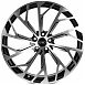 Кованые диски 0923-57 PTRACING FG886X-SK349 21 J9.5 ET30 5x112 66.45 чёрный + полированные спицы