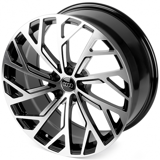 Кованые диски 0923-57 PTRACING FG886X-SK349 21 J9.5 ET30 5x112 66.45 чёрный + полированные спицы: Фото 6