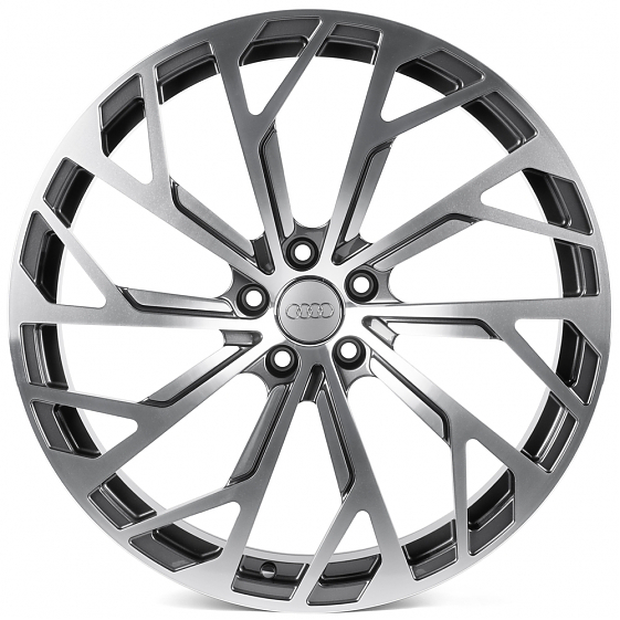 Кованые диски 0923-57G PTRACING FG886X-SK349 21 J9.5 ET30 5x112 66.45 графит + полированные спицы: Фото 1