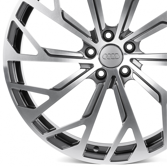 Кованые диски 0923-57G PTRACING FG886X-SK349 21 J9.5 ET30 5x112 66.45 графит + полированные спицы: Фото 2