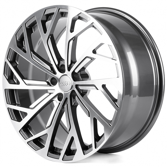 Кованые диски 0923-57G PTRACING FG886X-SK349 21 J9.5 ET30 5x112 66.45 графит + полированные спицы: Фото 5