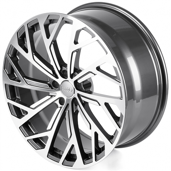 Кованые диски 0923-57G PTRACING FG886X-SK349 21 J9.5 ET30 5x112 66.45 графит + полированные спицы: Фото 6