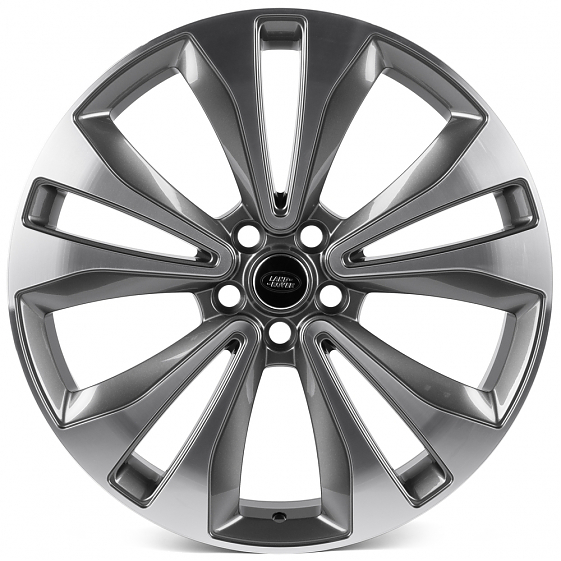 Кованые диски 0923-131G PTRACING FG837X-SK364 22 J9.5 ET45 5x120 72.56 графит + полированные спицы: Фото 1