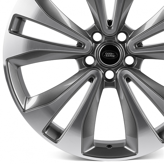 Кованые диски 0923-131G PTRACING FG837X-SK364 22 J9.5 ET45 5x120 72.56 графит + полированные спицы: Фото 2