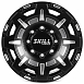 Кованые диски H241206A SKILL SV308-CS368 17 J8.5 ET25 8x165.1 121.3 чёрный матовый + полировка