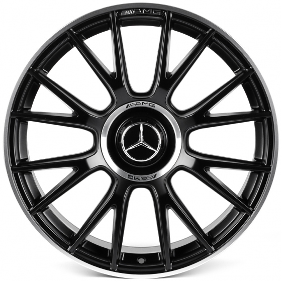 Литые диски 82592 Mercedes-Benz iVF-3294-H3294F 19 J8.5 ET36 5x112 66.5 чёрный матовый + полированны: Фото 1