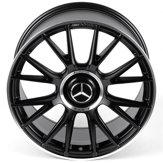 Литые диски 82592 Mercedes-Benz iVF-3294-H3294F 19 J8.5 ET36 5x112 66.5 чёрный матовый + полированны: Фото 3