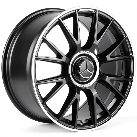 Литые диски 82592 Mercedes-Benz iVF-3294-H3294F 19 J8.5 ET36 5x112 66.5 чёрный матовый + полированны: Фото 4