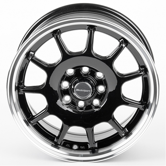 Литые диски 81055 Work DQ010-SV252 15 J6.5 ET35 4x100/4x114.3 73.1 чёрный глянцевый + полированный о: Фото 3