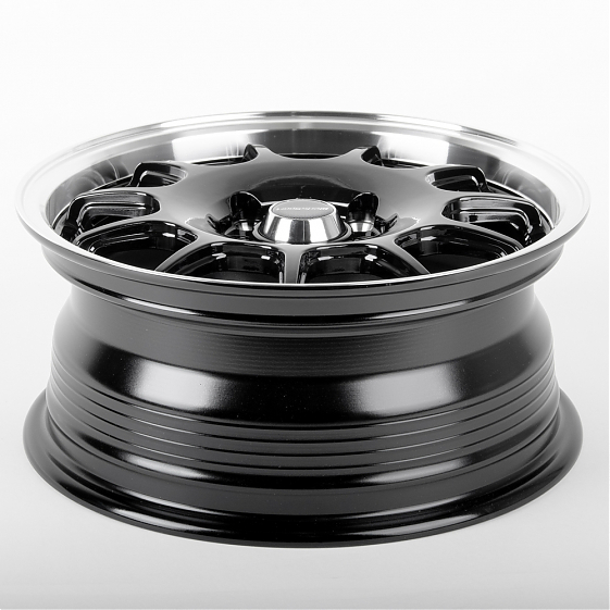 Литые диски 81055 Work DQ010-SV252 15 J6.5 ET35 4x100/4x114.3 73.1 чёрный глянцевый + полированный о: Фото 7