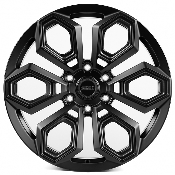 Кованые диски H240604B SKILL SV606-SL221 20 J9 ET19 6x139.7 77.8 чёрный матовый + полировка + тёмный: Фото 1