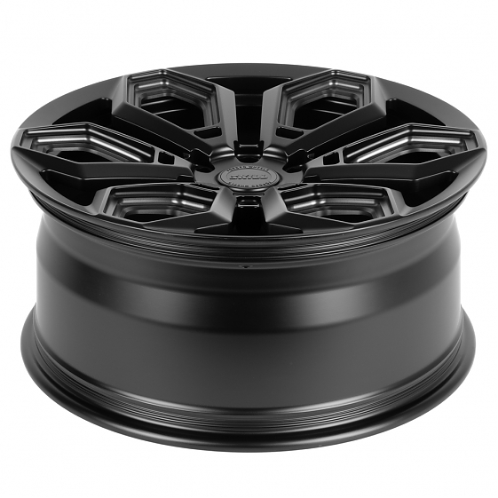 Кованые диски H240604B SKILL SV606-SL221 20 J9 ET19 6x139.7 77.8 чёрный матовый + полировка + тёмный: Фото 7
